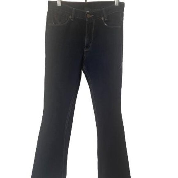 Armani Exchange Dark Wash Flared Denim Jeans‎ Womens 2 - Picture 1 of 8